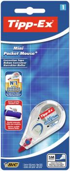 Tipp-Ex Mini Pocket Mouse Korrekturroller 5mm x 6m auf BK